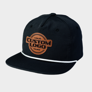 Custom Leather Patch 5-Panel Rope Hat 1111